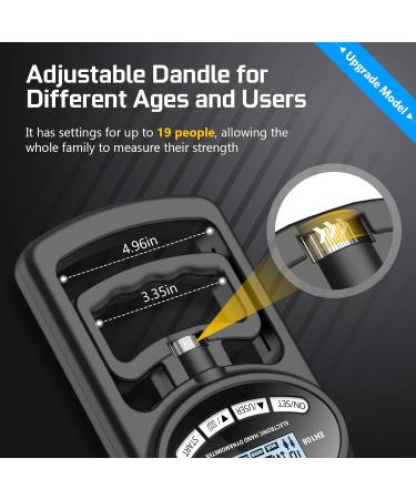 Electronic Hand Dynamometer - 120 kg Strength Trainer & Tester for Home School & Sports - Buy Online on GoSupps.com