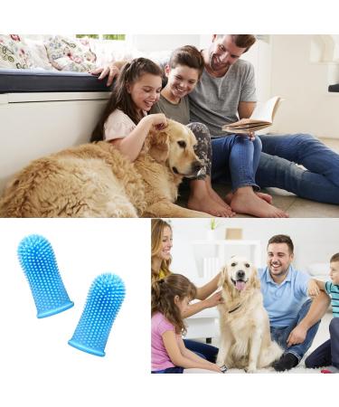 10Pcs Dog Toothbrush Dog Finger Toothbrush 360 Pets Teeth Cleaning Toothbrush Kit for Dogs Puppies Dog Teeth Cleaning Products for Cats Small Pets Dental Care (Blue) - Buy Online on GoSupps.com