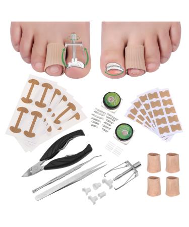 Ingrown Toenail Treatment  Ingrown Toenail Corrector  Ingrown Toenail Tool Kit  Ingrown Toenail Corrector  Tweezers  Ingrown Toenail Corrector Strips  Ingrown Toe Nail File Lifter  Pedicure Tool Kit