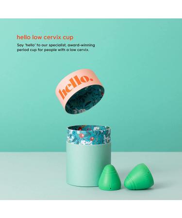 Hello Cup Low Cervix Menstrual Cup - SM Green | BPA Free TPE | Reusable & Hypoallergenic | Smooth & Comfortable | 1 Count - Buy Online on GoSupps.com
