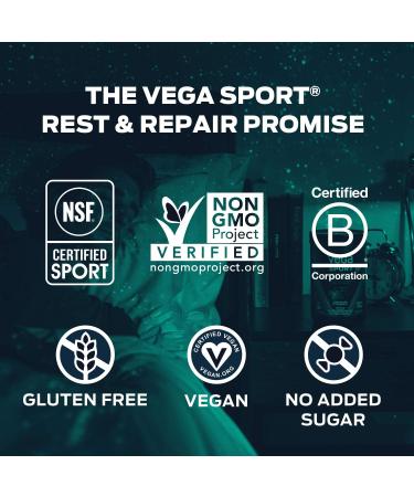 Vega Chocolate Strawberry Rest & Repair Powder 15 OZ - Plant-based Recovery Formula - Buy Online on GoSupps.com