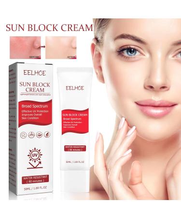 SPF50+ Sunscreen Cream - Moisturizing UV Protection for Summer Outdoor Activities | Non-Sticky & Refreshing 1pc - Buy Online on GoSupps.com