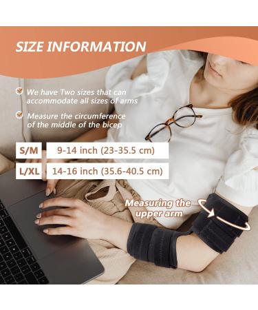 Scurnhau Adjustable Elbow Brace for Tendonitis | Elbow Support for Cubital Tunnel Syndrome & Injuries | L/XL - Shop Internationally - Buy Online on GoSupps.com