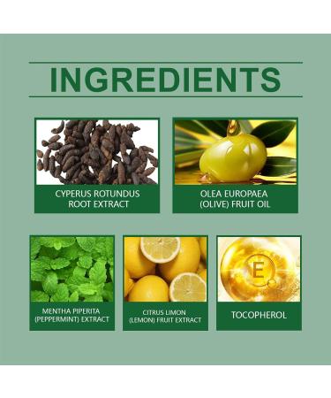 3 Pieces Cyperus Rotundus Oil 100 Natural Nut Grass Oil for Reducing Body Hair Growth Moisturizing & Soothing for All Skin Types 3 x 60 ml - Buy Online on GoSupps.com