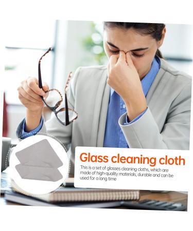 2pcs Eyeglass Cleaning Cloths - Fog Lens Wiping Flannel Lens Cloths for Glasses Watches & Phones - Buy Online on GoSupps.com