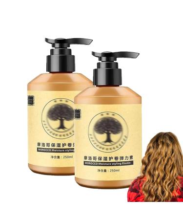 Long-Lasting Styling Moroccan Volume Moisturizing Elasticity Moroccan Hydrating Styling Cream Morocco Moisture Styling Elastin (2PCS)