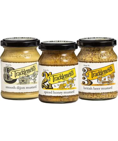 Mustard Bundle with Tracklements Smooth Dijon Mustard 140g Spiced Honey Mustard 140g and British Beer Mustard 140g (Pack of 3) - Buy Online on GoSupps.com