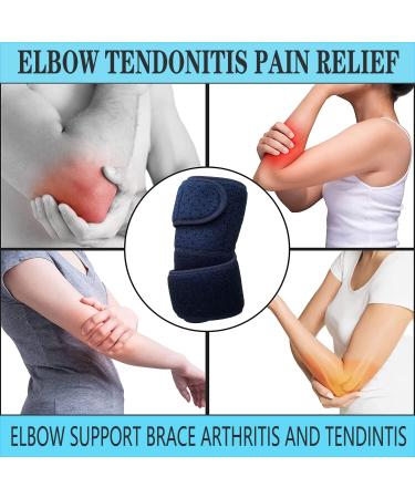 Adjustable Elbow Support Brace for Tendonitis, Golfers and Tennis Workouts - Pain Relief, Arthritis, Sports Injury Rehabilitation - Buy Online on GoSupps.com
