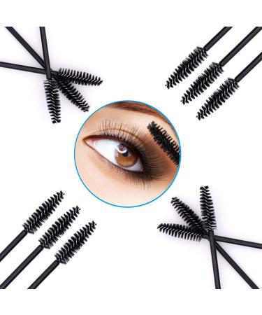 Ymwalk 100 One-Way Black Eyelash Brushes for Extensions | Eyebrow Applicator & Makeup Tool Set - International Shipping Available - Buy Online on GoSupps.com