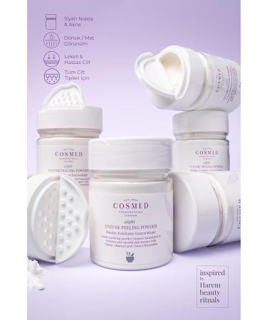 Cosmed Enzyme peeling powder enzyme peeling powder for cleansing and whitening with papain and allantoin gentle peeling for sensitive skin dermatologically tested 75 g - Buy Online on GoSupps.com