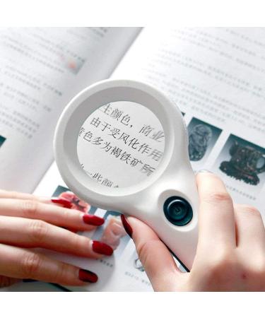 Led Magnifying Glasses with Hd 4X 3X 8X Lens for Reading Crafts Repair Magnifier White 3X Lofty Ambition - Buy Online on GoSupps.com