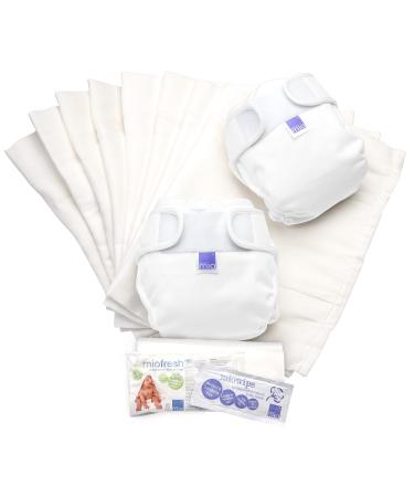 Bambino Mio Miosoft Reusable Nappy Set White Size 2 (9kg+)
