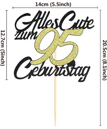 95th Birthday Cake Topper - Sumerk Happy 95th Birthday Decoration | Unique 95 Years Birthday Party Supplies for Boys Girls Men & Women - Buy Online on GoSupps.com