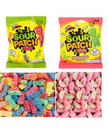 Sour Original Watermelon Flavour Sweets Bag 140g | Pick Any Your Favourite Flavour & Number of Bags - Buy Online on GoSupps.com