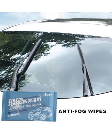 Fovolat Car Glass Cleaner Wipes 12 Sheets Auto Glass Cleaning Wipes | Eye Glass Clean Wet Wipes For Phone Screen Rearview Glass - Buy Online on GoSupps.com