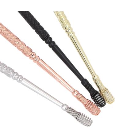 4 Colors Stainless Steel Ear Spoon - Spiral Earwax Remover for Gentle & Effective Cleaning - 360 Rotation - Buy Online on GoSupps.com