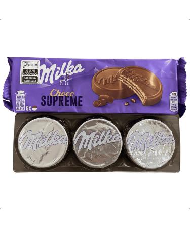  Milka Milka wafer coated in Alpine milk chocolate and filled with chocolate flavor - 180g pack - Buy Online on GoSupps.com