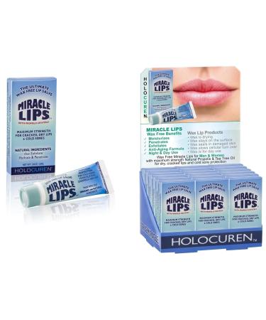 Holocuren Miracle Lips Salve Lip Balm with Propolis and Tea Tree Oil Includes Propolis Crystal Lip Scrub 2 Pack 0.66 oz - Buy Online on GoSupps.com