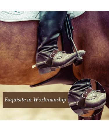 Saintrygo Leather Spur Straps - Adjustable Boot Straps for Western Men and Women - Single Ply, 9.8 Inches - Buy Online on GoSupps.com