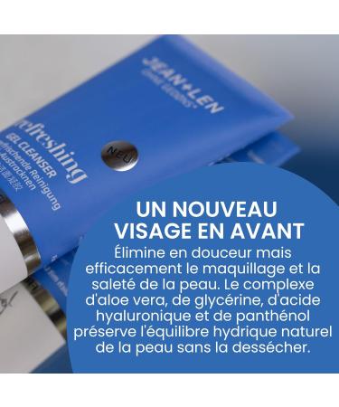 Jean & Len Refreshing Gel Cleanser id al pour tous les types de peau texture gel non grasse nettoyage en douceur pr serve la peau du dess chement gel nettoyant sans parfum v g talien 125 ml - Buy Online on GoSupps.com