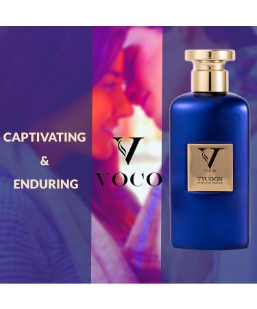 VOCO TYCOON Perfume for Men (Extrait de Parfum: Powerful & Concentrated) 3.4 FL.Oz (100ml) Exclusive Luxury Gift for Men Made in France with Notes of Bergamot Nutmeg Amber Vetiver Incense Musk - Buy Online on GoSupps.com