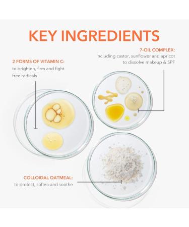 Dr. Dennis Gross Vitamin C Lactic Creamy Cleansing Oil - Removes Makeup & SPF | 6 Fl Oz | International Shipping Available - Buy Online on GoSupps.com