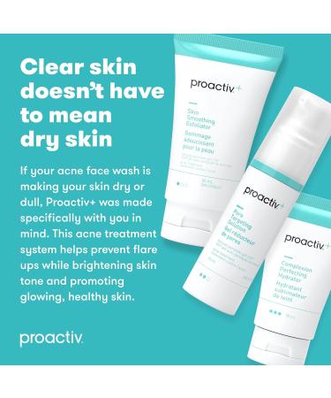 Proactiv+ 3 Step Advanced Skin Care Acne Treatment - Benzoyl Peroxide Face Wash Exfoliating Face Wash And Pore Minimizer - 30 Day Complete Acne Skin Care Kit - Buy Online on GoSupps.com