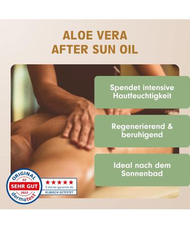 Organic Aloe Vera Oil - Garden of Oils - Made in Germany - Premium Body Oil - Ideal for Damaged and Dry Skin (30ml) - Buy Online on GoSupps.com