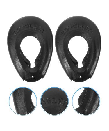 Lurrose 2 Pairs Silicone Hair Dye Ear Cover - Waterproof Ear Protector Caps for Salon & Home Hairdressing (Black) - Buy Online on GoSupps.com
