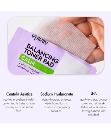 Epielle Balancing Toner Pads 5 Packs Individually Wrapped, Calming & Hydrating Irritated, Sensitive Skin with CICA & Salicylic Acid, Cotton Gauze & Glutathione Jelly, Korean Skin Care (5 Toner Pads) - Buy Online on GoSupps.com