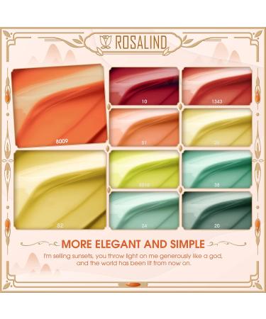 ROSALIND UV Nail Polish Shellac Nail Polish 10 Pieces Colour Nail Gel Red Yellow Green Semi Permanent Nails Shellac Set Salon/Home Nail Polish Kit 6 ml Valentine's Day 05 - Buy Online on GoSupps.com