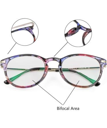 Buy LifeArt Bifocal Reading Glasses - Transition Photochromic Sunglasses Oval Frame Anti Glare +0.00/+2.00 Magnification Floral Design International Shipping - Buy Online on GoSupps.com
