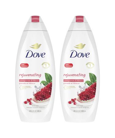 Dove Body Wash for Softer, Smoother Skin After Just One Use Pomegranate and Hibiscus Tea Sulfate-free Bodywash, 22 Fl Oz (Pack of 2)
