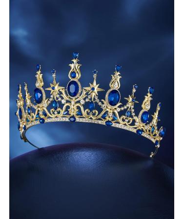 Sweetv Crystal Queen Crown Tiara for Wedding, Birthday, Prom - Shining Star - Buy Online on GoSupps.com