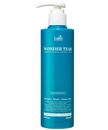 LA'DOR Wonder Tear Deep Conditioning Treatment Mask for Dry Damaged Hair - Moisturizing & Hydrating Protein Keratin Growth Conditioner for Color Treated Frizzy Curly Hair 8.45 Fl Oz LADOR Korean