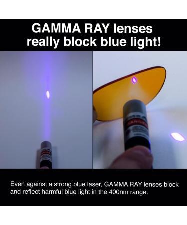 GAMMA RAY OPTICS Blue Light Blocking Glasses | Anti-Glare Orange Lenses for Better Sleep | 0.00x Vision Protection - Buy Online on GoSupps.com
