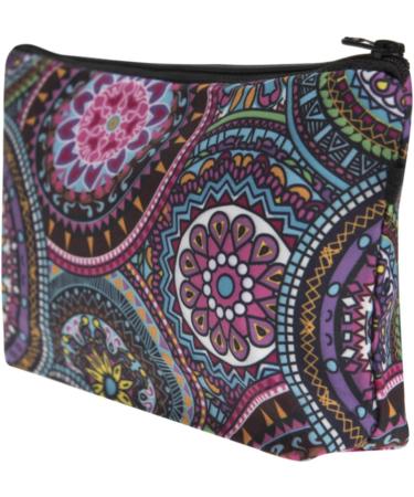 PREMYO Small Cosmetic Bag for Women - Versatile Makeup & Pencil Case - Mandala Design - Buy Online on GoSupps.com