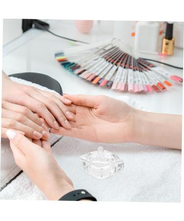 ABOOFAN Diamond Decor Candy Jar Nail Liquid Holder Acrylic Nail Supplies Dappen Dish for Acrylic Nails Nail Accessories Acrylic Nail Tools Nail Powder Heart-shaped Glass - Buy Online on GoSupps.com