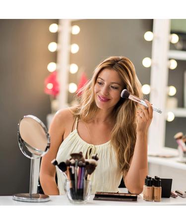 Start Makers 12Pcs Marble Makeup Brushes Set with Beauty Blender and Pouch - Gold - Buy Online on GoSupps.com