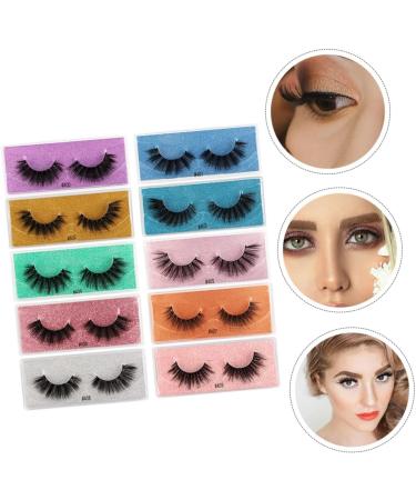 Ipetboom 10 Pairs False Eyelashes Eyelash 3d Lashes Dramatic Fake Lashes Natural False Eyelashes Fashion Faux Eyelashes Dense Faux Eyelashes Cosmetic Imitation Fake Eyelashes - Buy Online on GoSupps.com