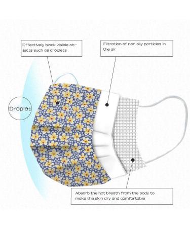 Lulupi 10-Piece Floral Adult Mouth Protection Masks | Elegant & Breathable Bandana Neckerchief for Women - International Shipping Available - Buy Online on GoSupps.com
