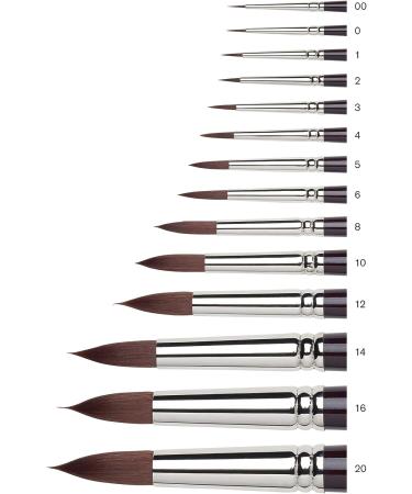 Winsor & Newton Galeria Round Brush Size 01 Black - Short Handle - Buy Online on GoSupps.com