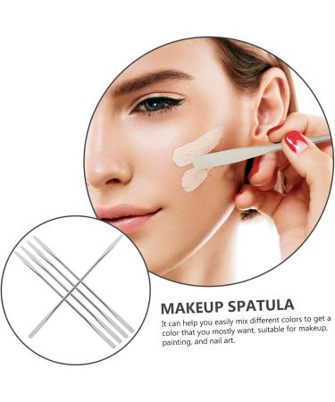 Homoyoyo Spatules De M lange Cosm tique Acier Inoxydable 5 Pcs 15 Cm Multifonctionnelles Pour Maquilleurs Professionnels Usage Visage Fond De Teint Nail Art - Buy Online on GoSupps.com
