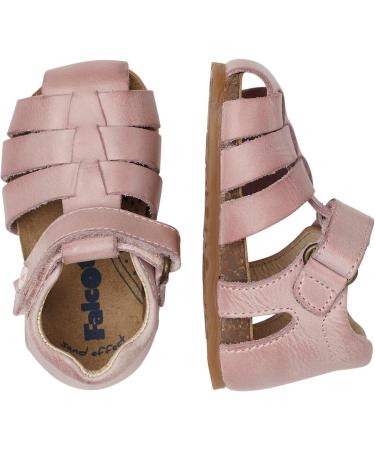Falcotto Alby Closed Toe Leather Sandals - Pink (UK 4) | Stylish Fisherman Sandals - Buy Online on GoSupps.com