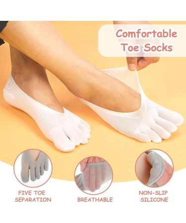 5 Pairs Five Finger Orthopedic Compression Socks | Breathable Toe Separator Socks for Women (Foot Size 9-11) - Shop Now - Buy Online on GoSupps.com