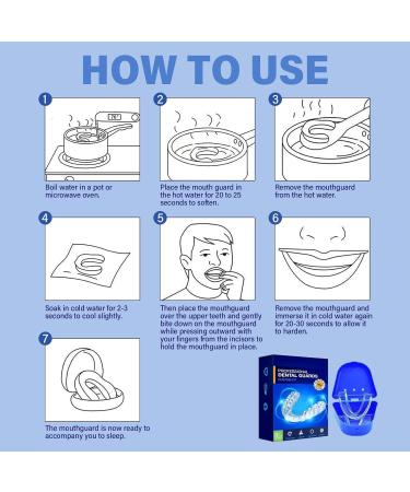 Mouth Guard for Teeth Grinding - Reusable Moldable Night Guards for Clenching - 4 Piece Set 2 Sizes - Ideal for Men & Women - International Shipping - Buy Online on GoSupps.com