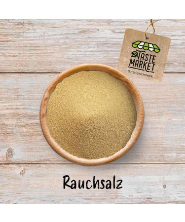  TASTE Guter Geschmack Smoked Salt 500g - Hickory Style - 100% Vegan - Fine Sea Salt - Buy Online on GoSupps.com