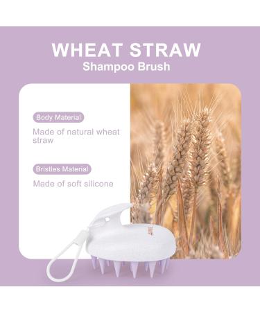 Aimike Organic Scalp Massage Brush - Stimulate Hair Growth & Reduce Dandruff - Mint Green Shampoo Brush for Wet & Dry Hair - Buy Online on GoSupps.com