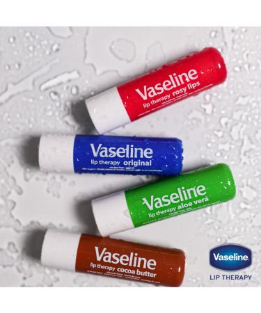 Vaseline Lip Therapy Original - Fast-Acting Moisturizer for Very Dry Lips | Lip Balm Stick (Pack of 8 - Buy Online on GoSupps.com