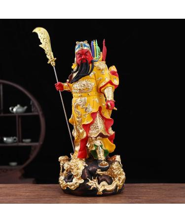Buddha Statue Lifelike Guan Gong God of Wealth Statue 19-inch Chinese Guan Yun Chang Statue Home Shop Office Lucky Buddha Statue Gift Garden Buddha Statues - Buy Online on GoSupps.com